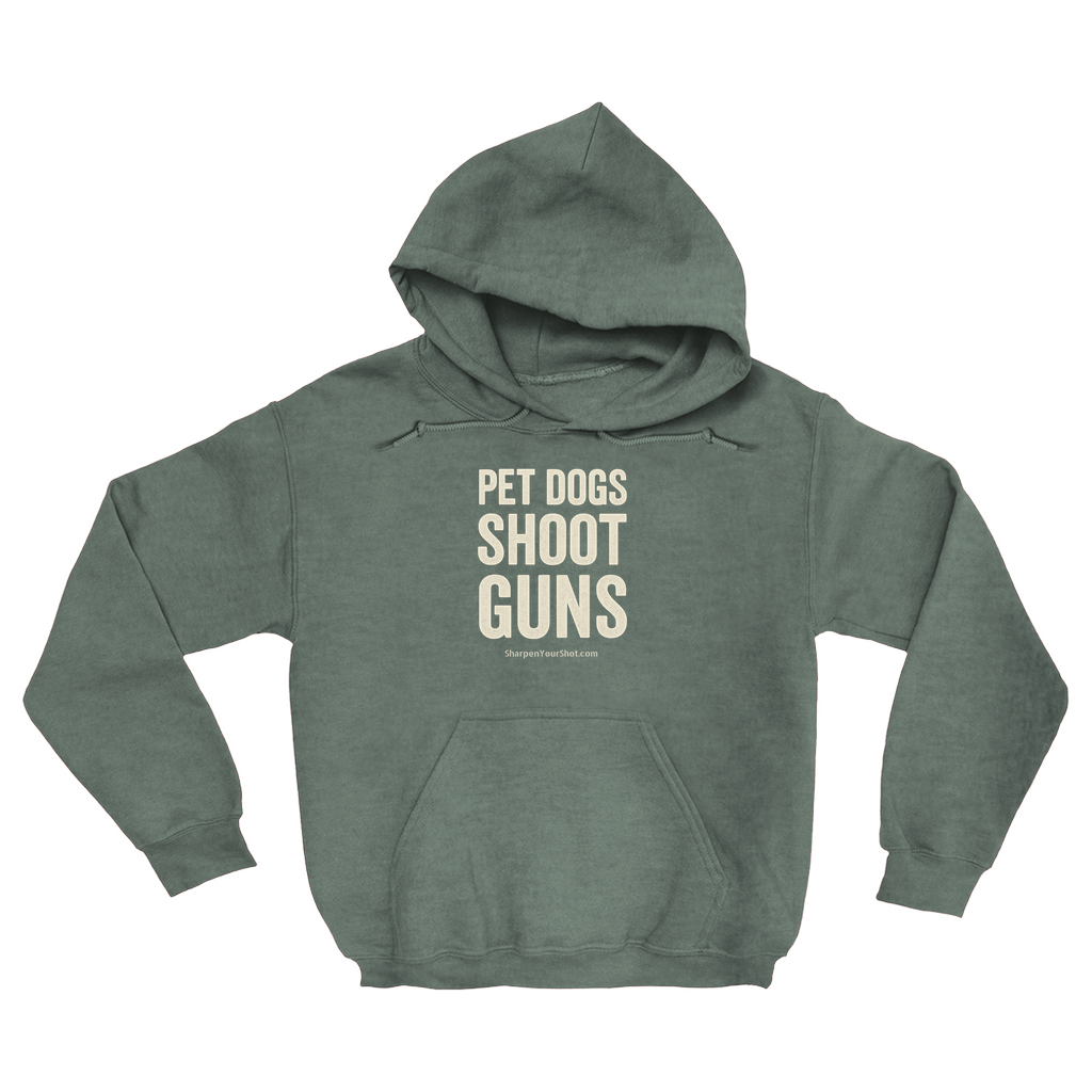 Pet Dogs Shoot Guns Hoodie